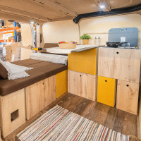 verwijderbare camperinrichting Toyota HiAce  Bedrijfswagen