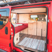 schlafen im Nissan NV300 / Primastar 1  Kastenwagen